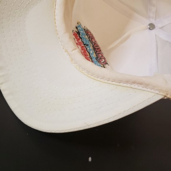 Vtg Hawaiian Tropic Hat Cap Gordon's Beach Party Logo Tanning Lotion Snapback - Picture 9 of 11